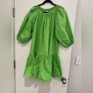 Wray Daria Dress.size S.retail $278. 'Lizard' Green.size S